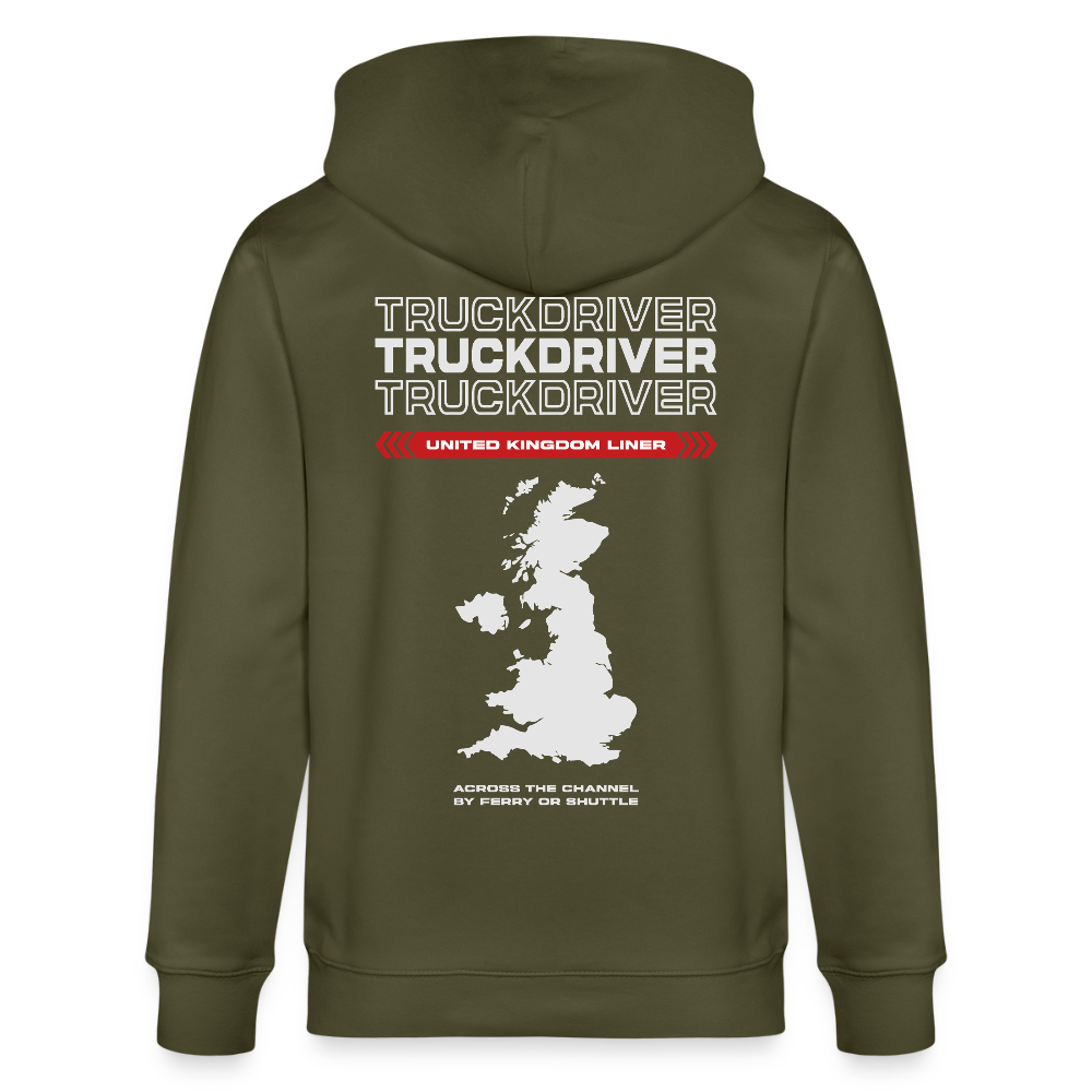 UK Liner - Zipped Hoodie - khaki