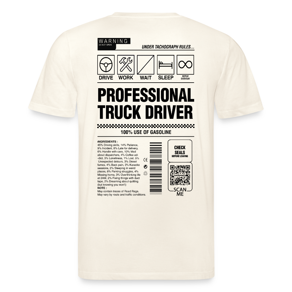 TRUCKER LABEL - T-shirt - natural white