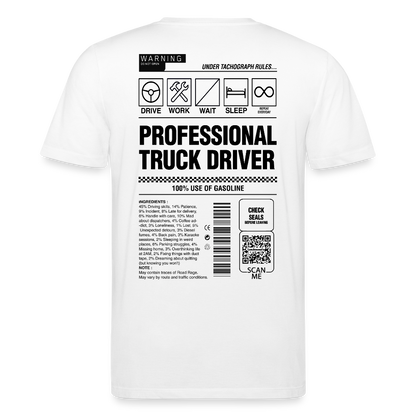 TRUCKER LABEL - T-shirt - white