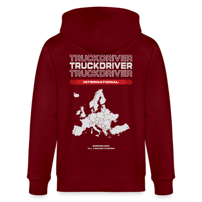 INTERNATIONAL Liner - Zipped Hoodie - burgundy