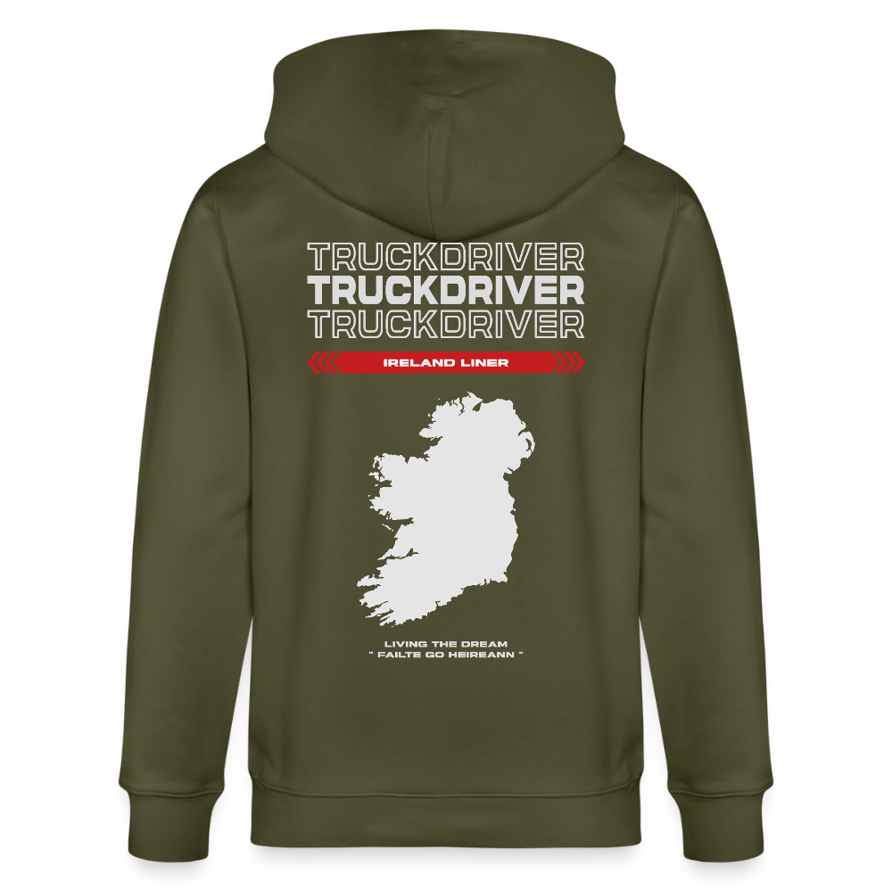 IRELAND Liner - Zipped Hoodie - khaki