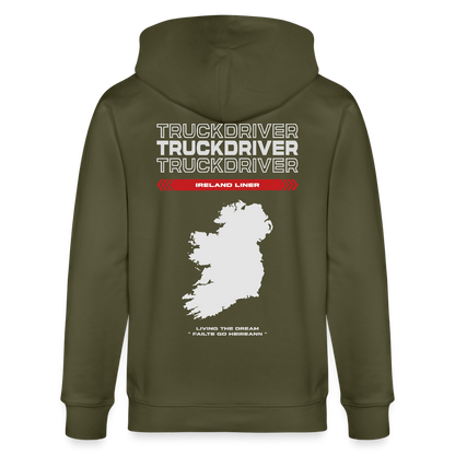 IRELAND Liner - Zipped Hoodie - khaki