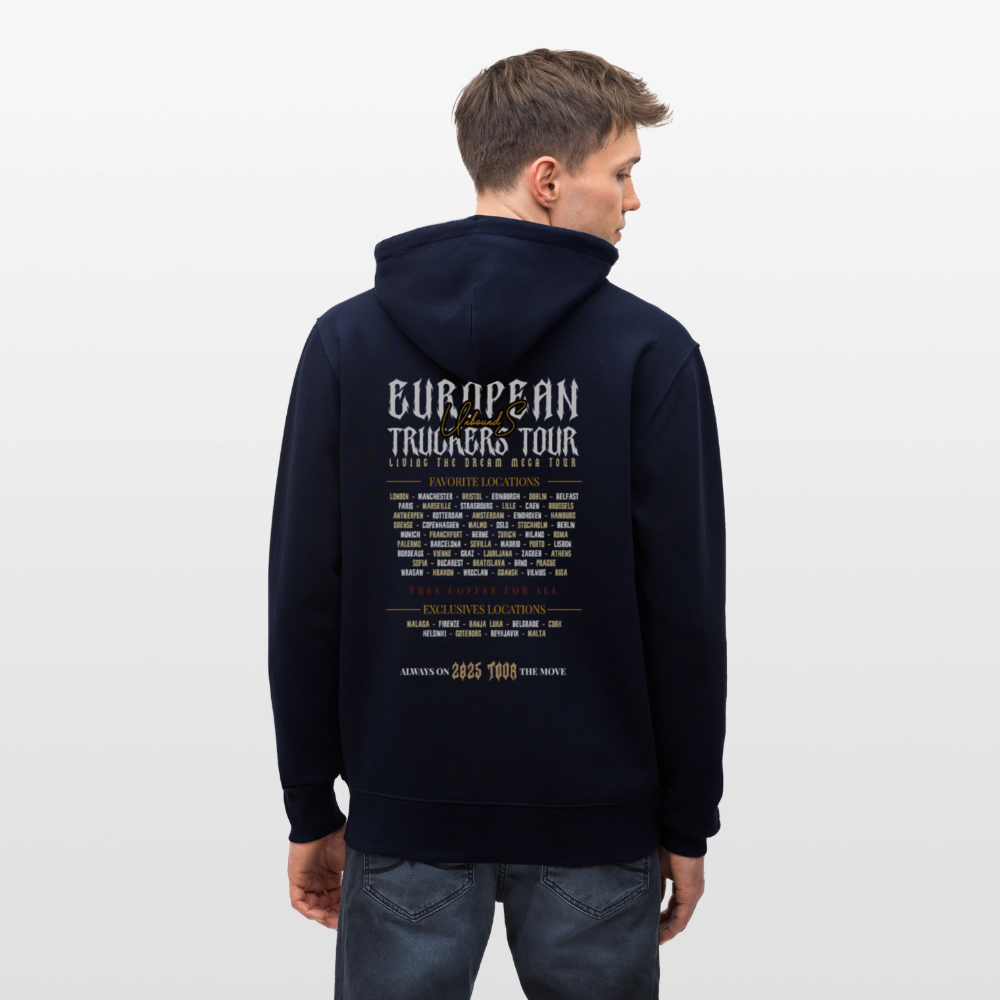 TRUCKER ON TOUR - Zipped Hoodie - navy