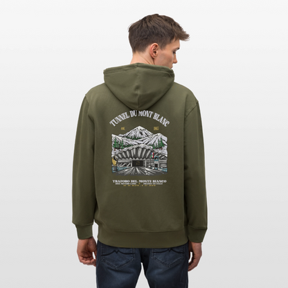 BEYOND MONT BLANC - Zipped Hoodie - khaki