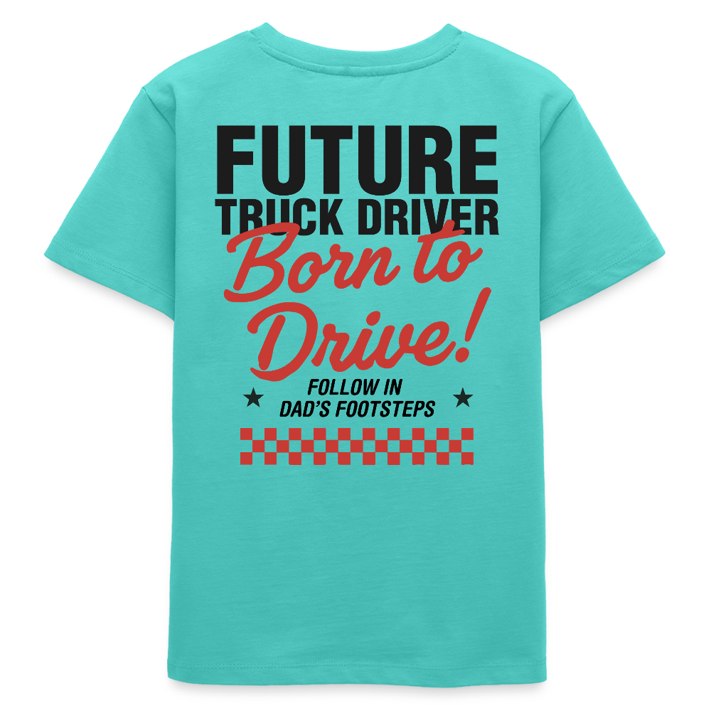 BORN TO DRIVE (DAD) - T-shirt (KIDS) - pool blue