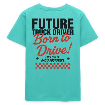 BORN TO DRIVE (DAD) - T-shirt (KIDS) - pool blue