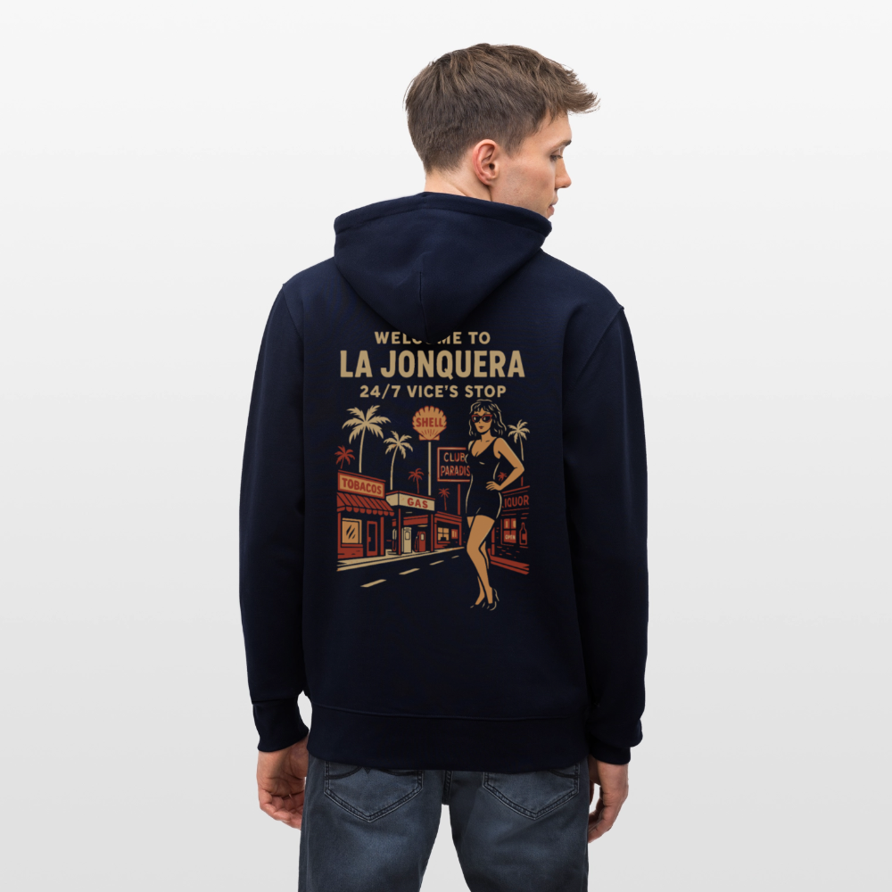 LA JONQUERA - Zipped Hoodie - navy