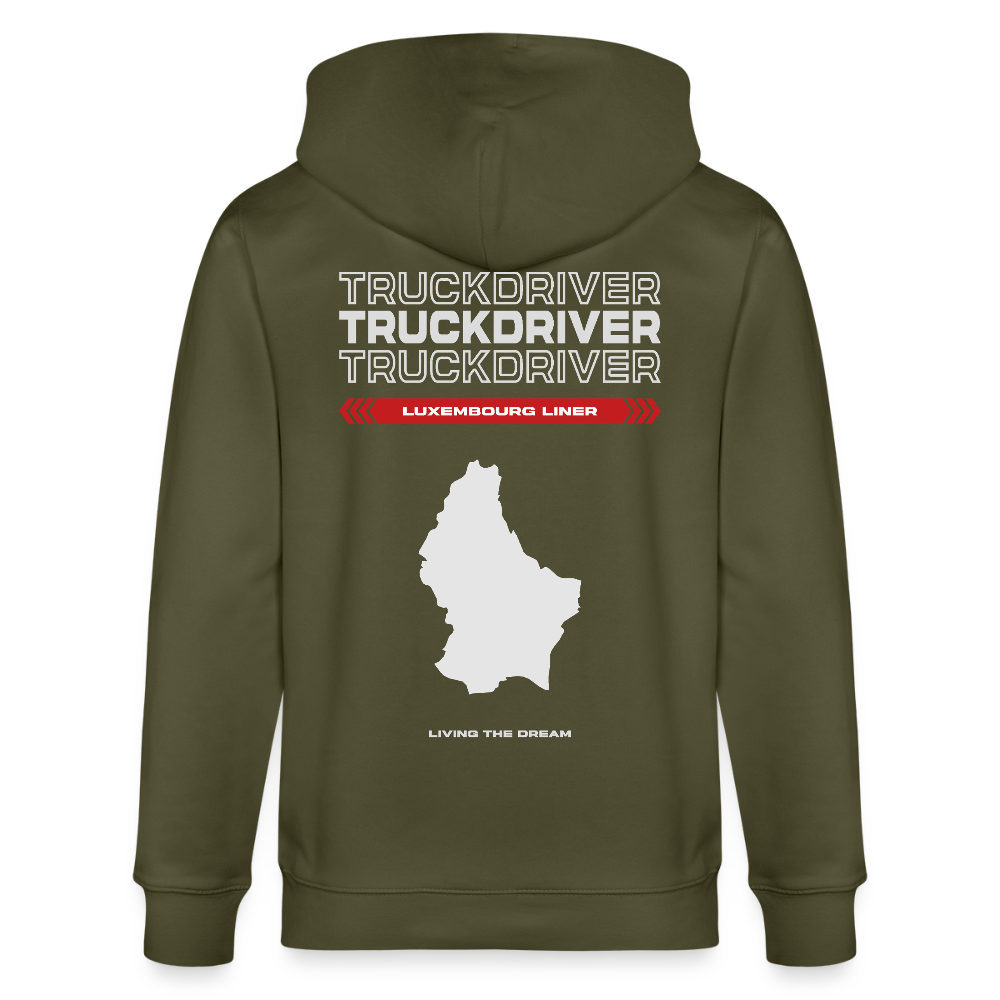 LUXEMBOURG Liner - Zipped Hoodie - khaki