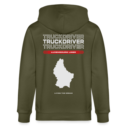 LUXEMBOURG Liner - Zipped Hoodie - khaki