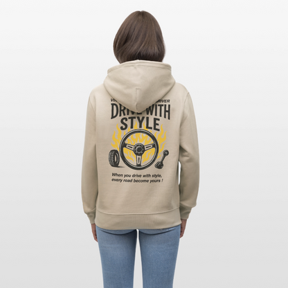 VINTAGE DRIVER - Hoodie - beige