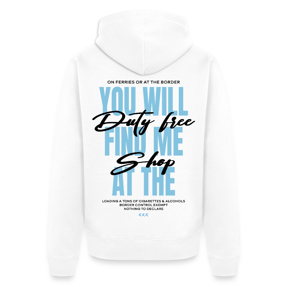 DUTY FREE - Zipped Hoodie - white