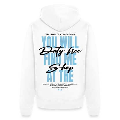 DUTY FREE - Zipped Hoodie - white