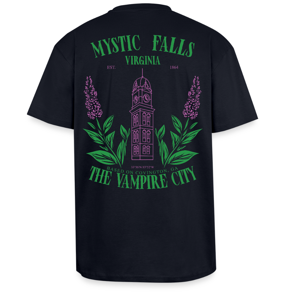 MYSTIC FALLS - THE VAMPIRES DIARIES - T-SHIRT - french navy