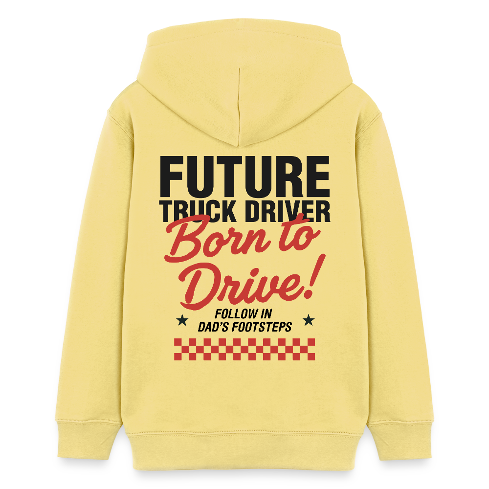 BORN TO DRIVE (DAD) - Teenagers Hoodie - viva yellow 
