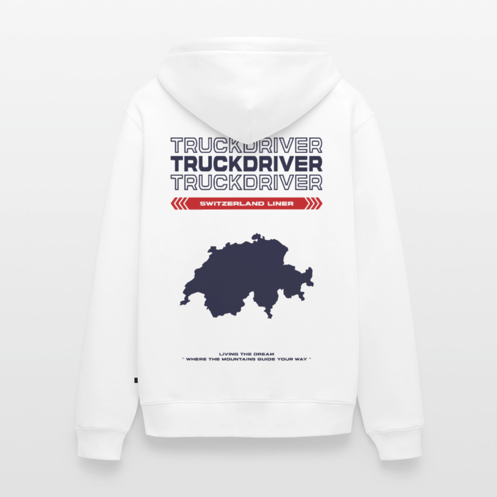 SWITZERLAND Liner - Zipped Hoodie (White) - white