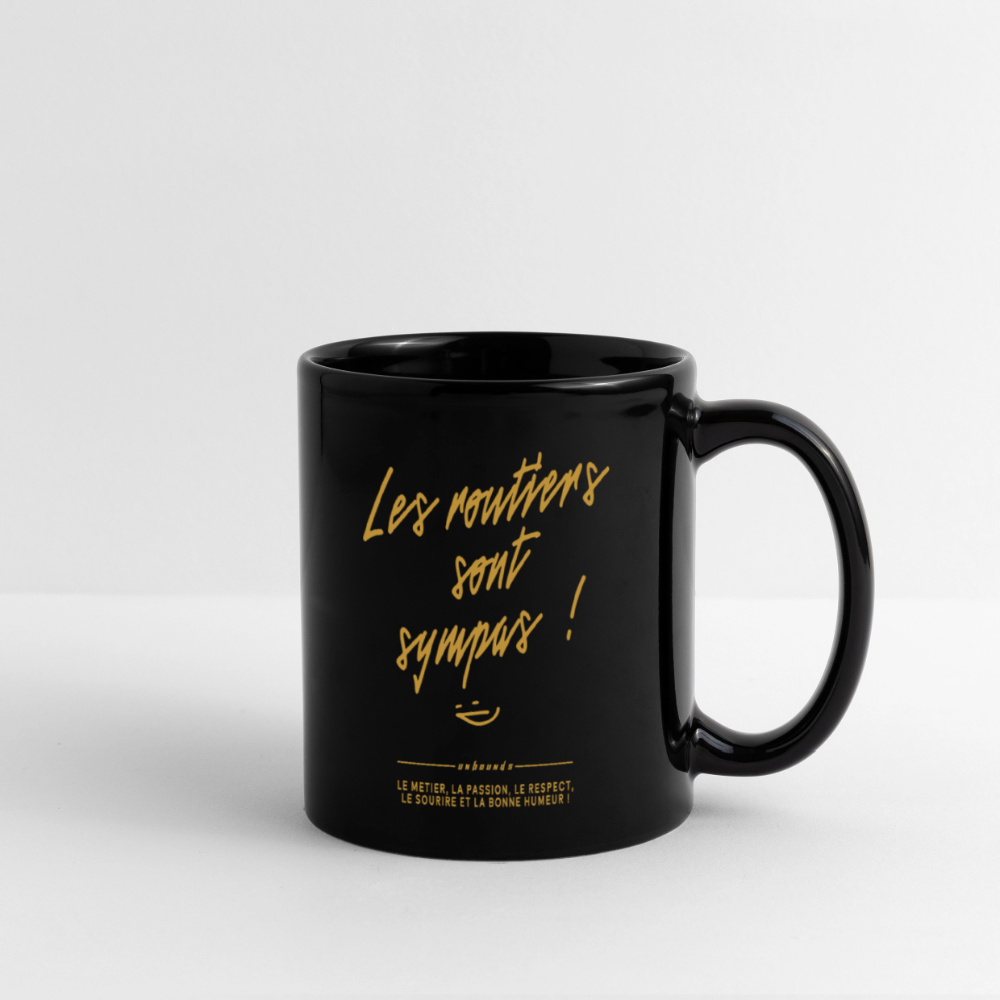 LES ROUTIERS SONT SYMPAS - Coffee Mug - black