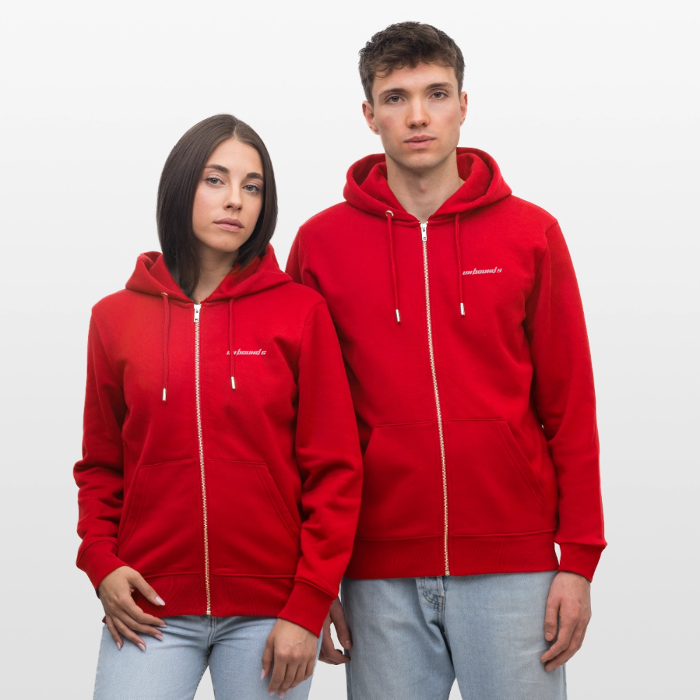 BEYOND FREJUS - Zipped Hoodie - red