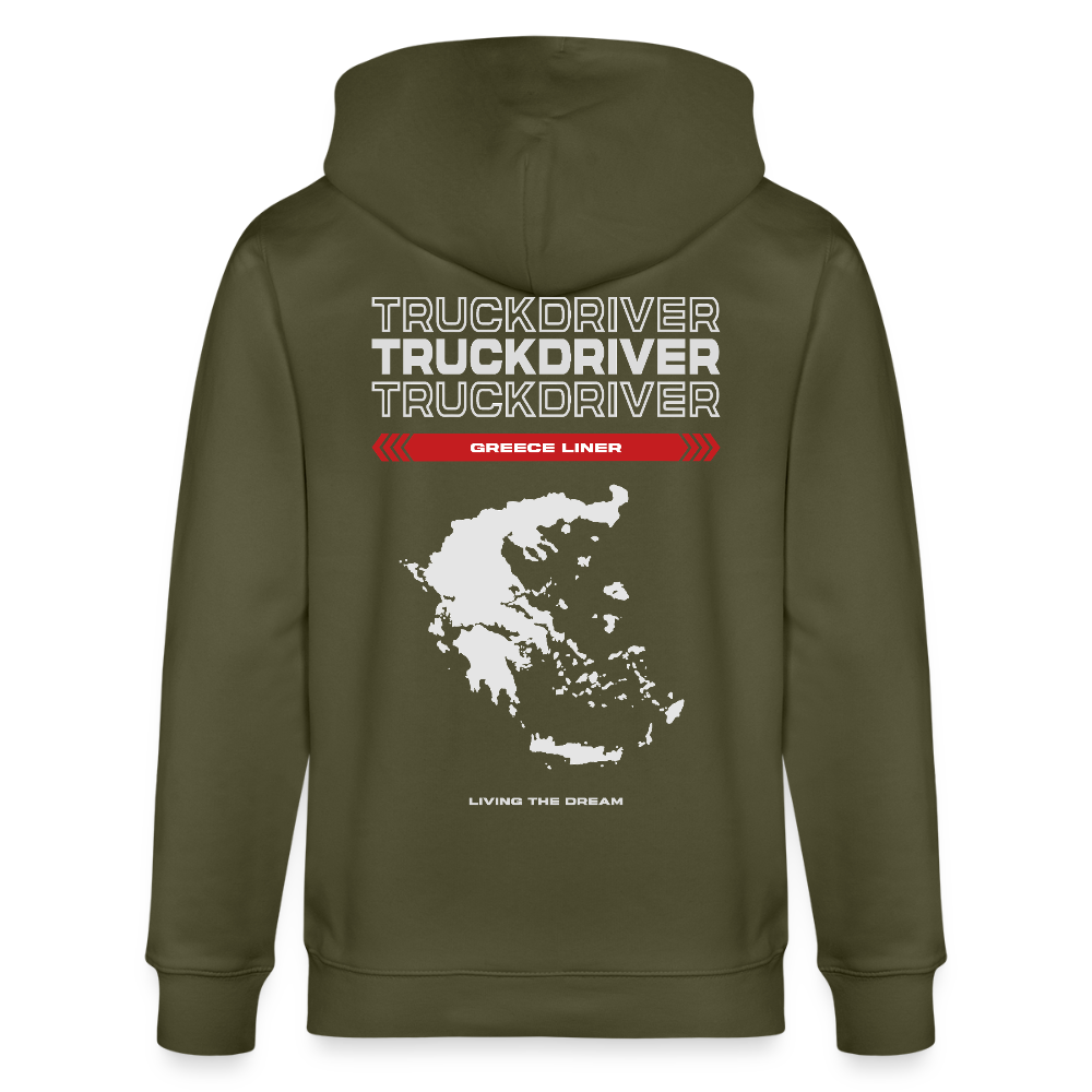 GREECE Liner - Zipped Hoodie - khaki