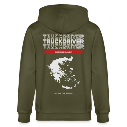 GREECE Liner - Zipped Hoodie - khaki