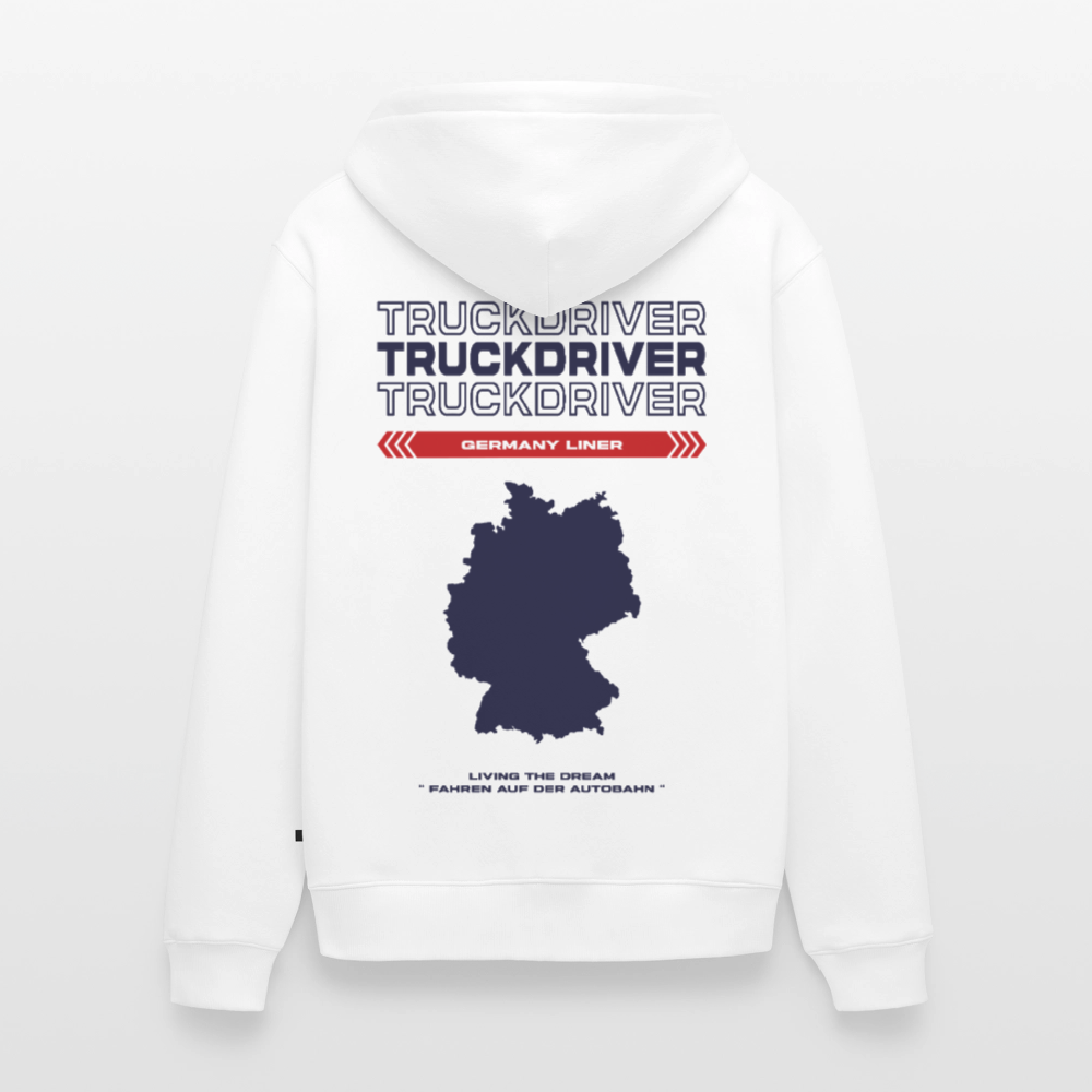 GERMANY Liner - Zipped Hoodie (White) - white
