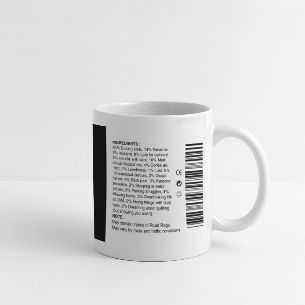 TRUCKER LABEL - Coffee Mug - white