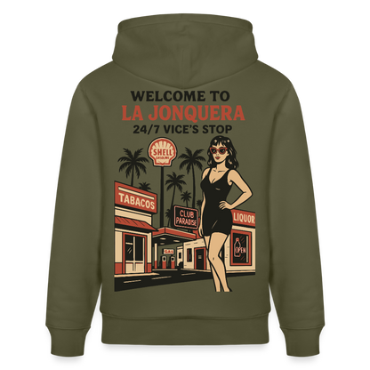 LA JONQUERA - Hoodie (more colors) - khaki green