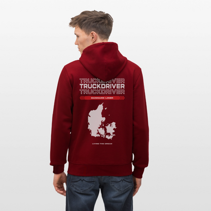 DANMARK Liner - Zipped Hoodie - burgundy