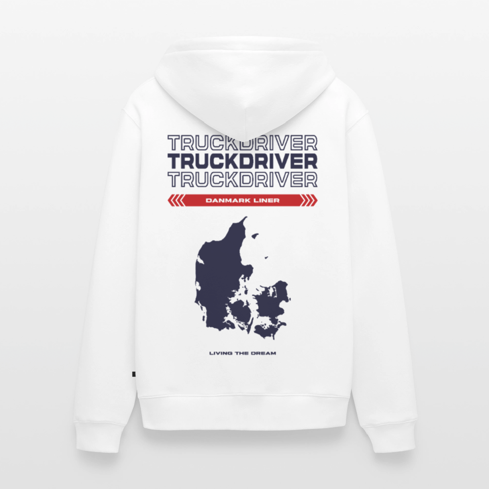 DANMARK Liner - Zipped Hoodie (White) - white