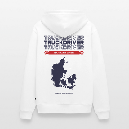 DANMARK Liner - Zipped Hoodie (White) - white
