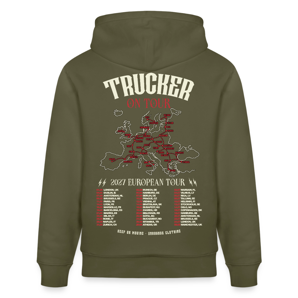 2027 - TRUCKER ON TOUR - Hoodie (LIMITED EDITION) - khaki green