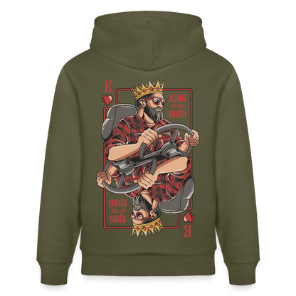 KING OF THE ROAD - Hoodie - khaki green