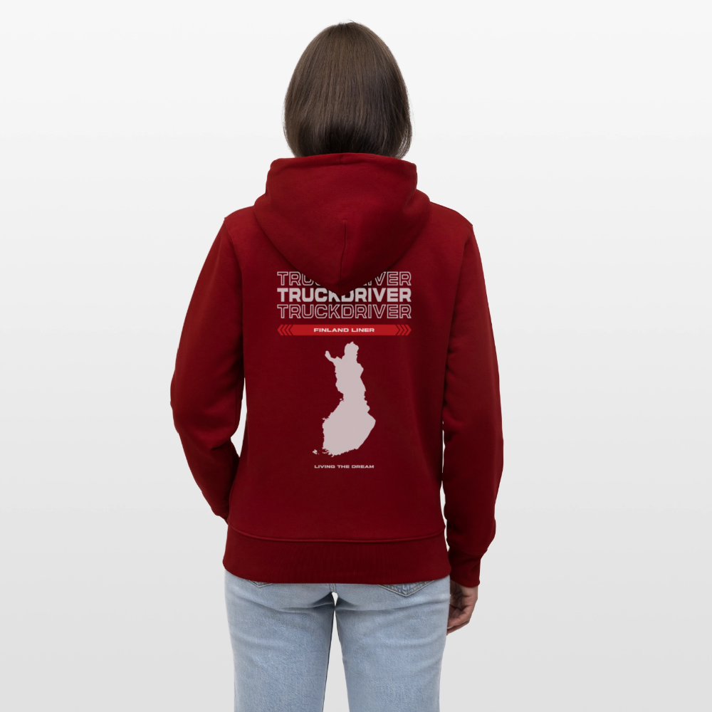 FINLAND Liner - Zipped Hoodie - burgundy