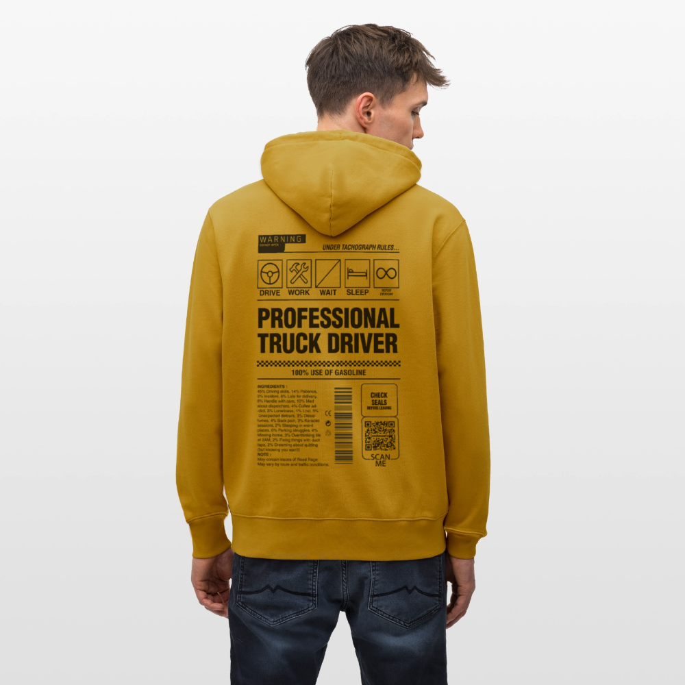 TRUCKER LABEL - Hoodie - ochre
