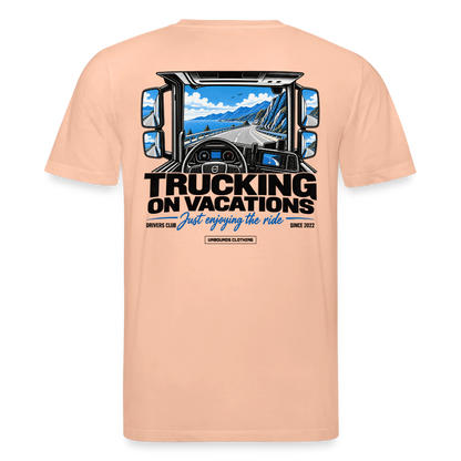 TRUCKING ON VACATIONS - T-shirt - peach