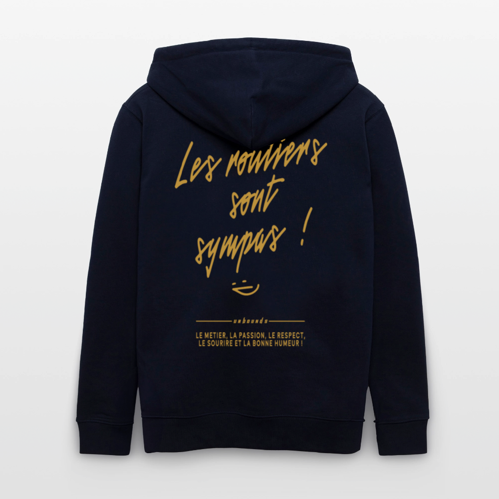 LES ROUTIERS SONT SYMPAS - Zipped Hoodie - navy