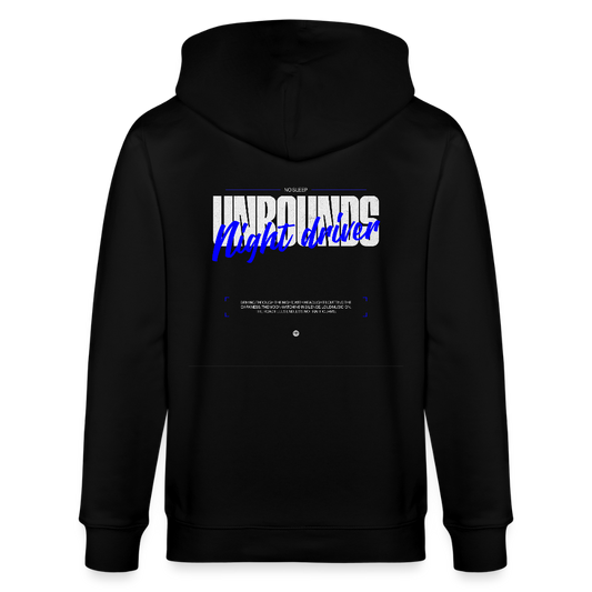 NIGHT DRIVER - Zipped Hoodie - black
