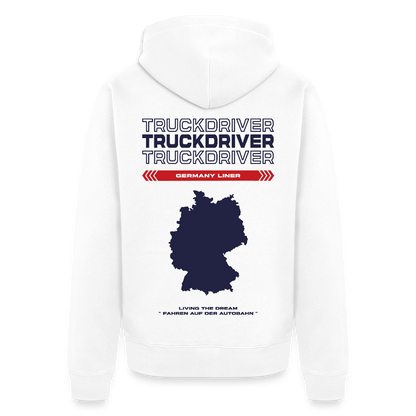 GERMANY Liner - Zipped Hoodie (White) - white