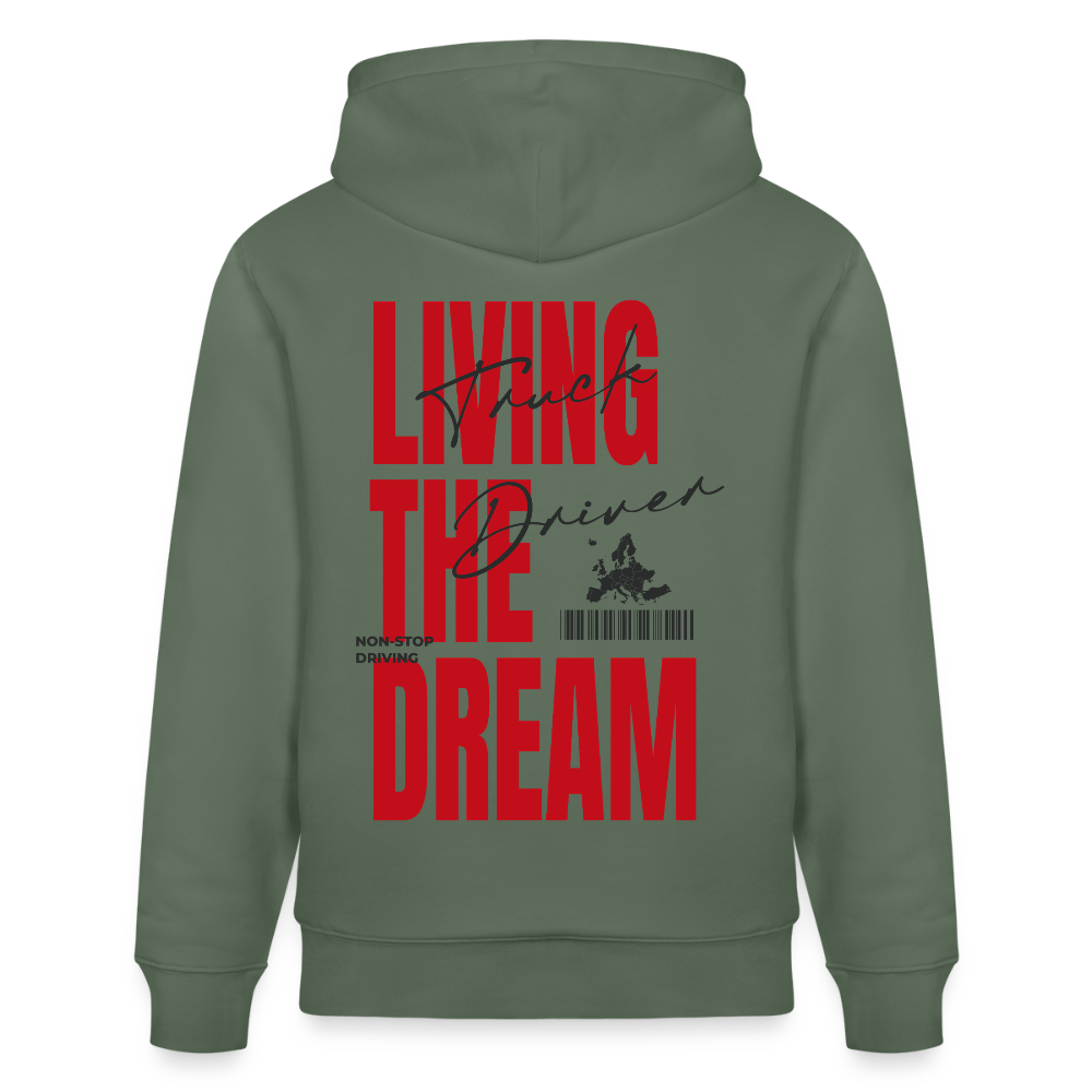 LIVING THE DREAM - Hoodie (more colors) - cypress green