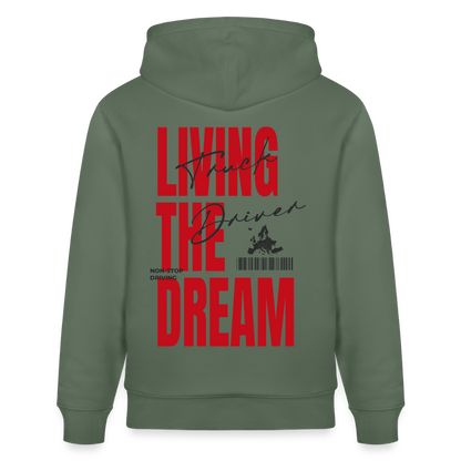 LIVING THE DREAM - Hoodie (more colors) - cypress green