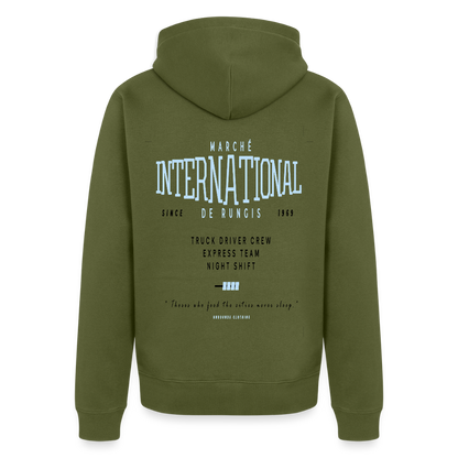 RUNGIS - Zipped Hoodie - khaki