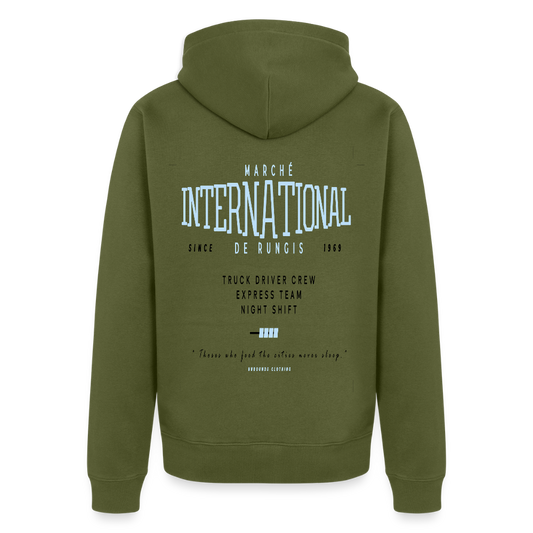 RUNGIS - Zipped Hoodie - khaki