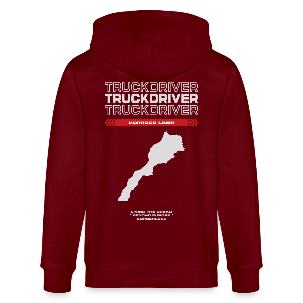 MORROCO Liner - Zipped Hoodie - burgundy