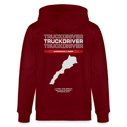 MORROCO Liner - Zipped Hoodie - burgundy