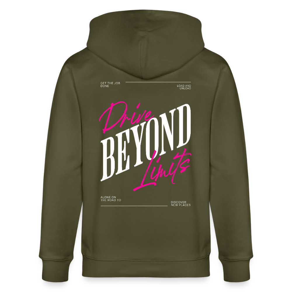 BEYOND LIMITS - Zipped Hoodie - khaki