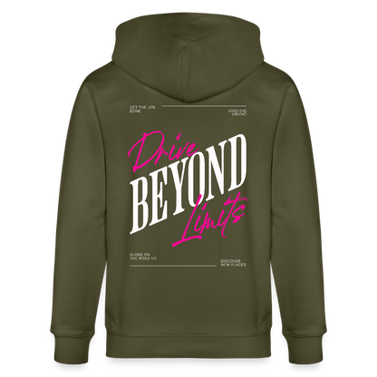 BEYOND LIMITS - Zipped Hoodie - khaki