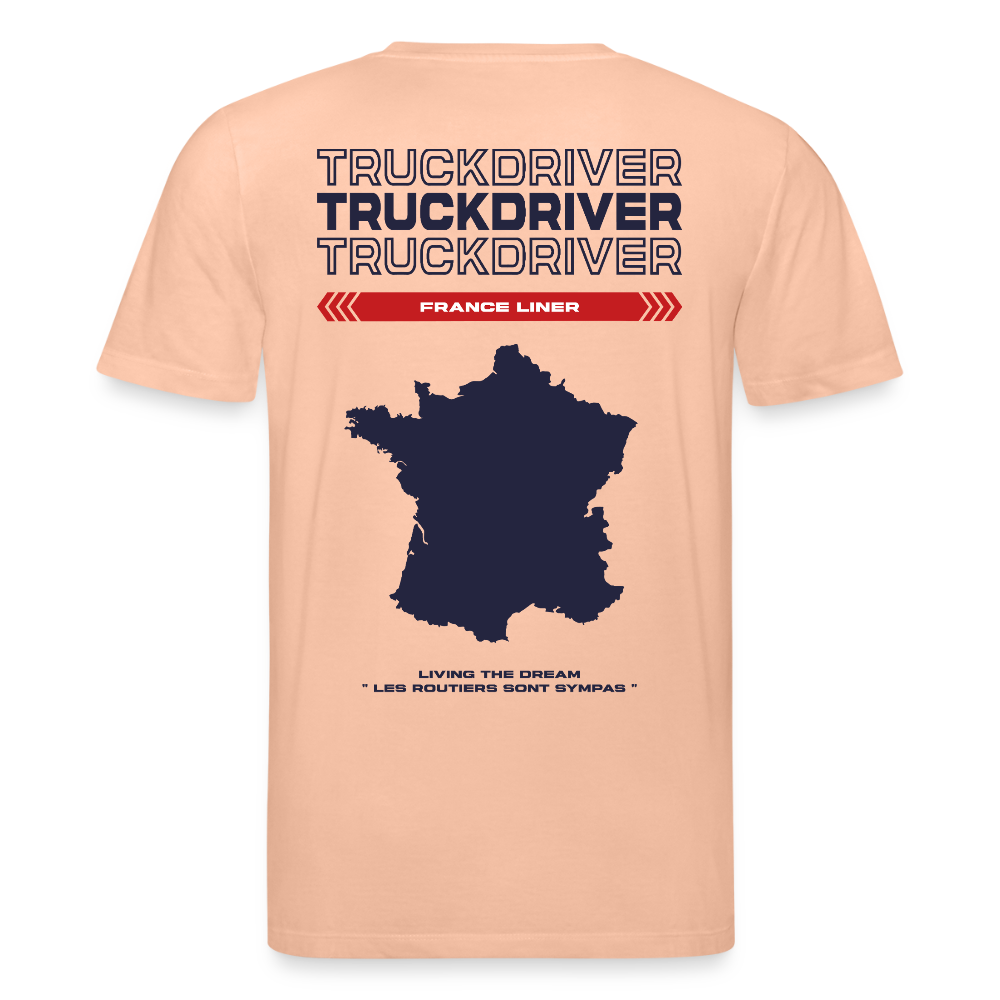 FRANCE Liner - T-shirt (more colors) - peach