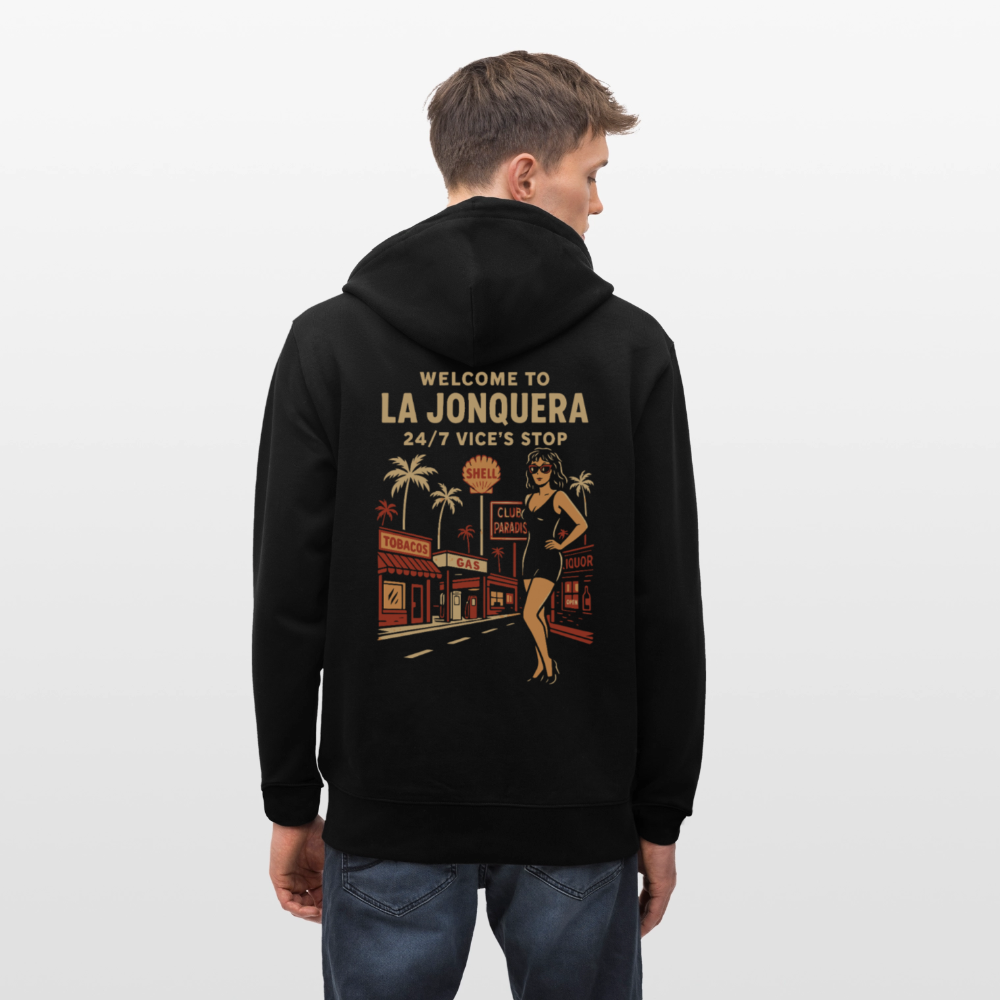 LA JONQUERA - Zipped Hoodie - black