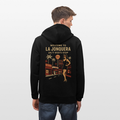 LA JONQUERA - Zipped Hoodie - black