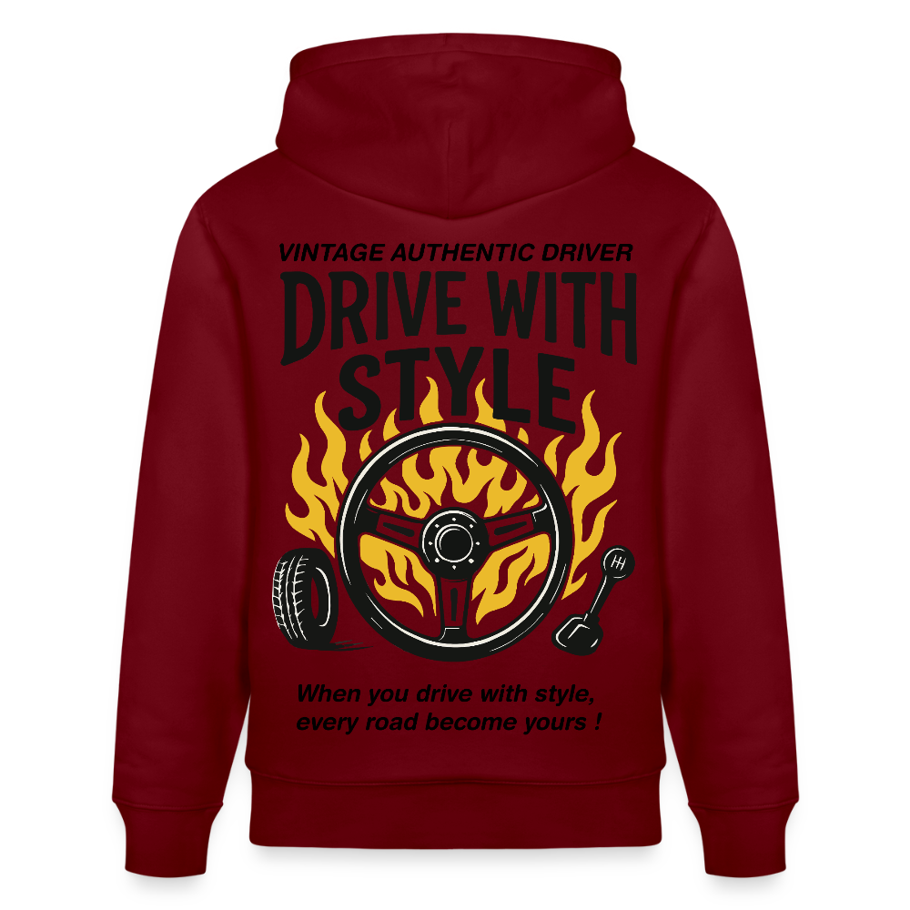 VINTAGE DRIVER - Hoodie - burgundy