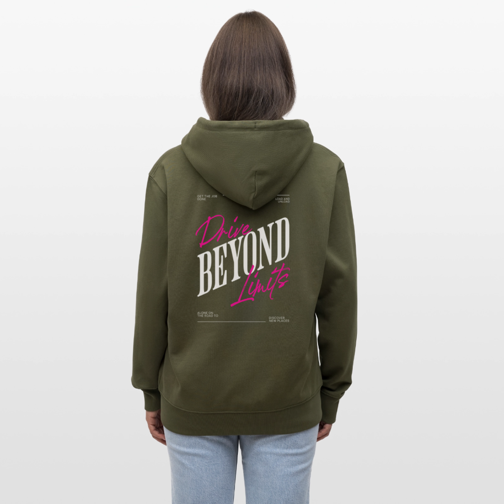 BEYOND LIMITS - Zipped Hoodie - khaki